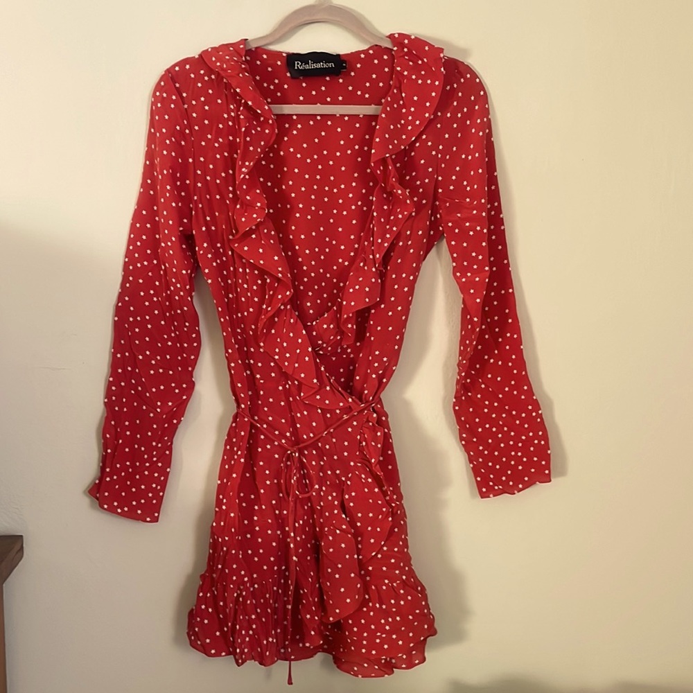 Realisation Par Red Polka Dot Dress